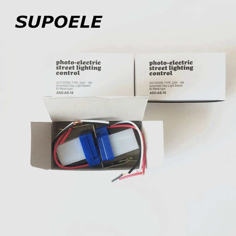 220 В автоматический переключатель управления освещением контроллер уличного освещения переключатель датчика уличного освещения AS-06 6A