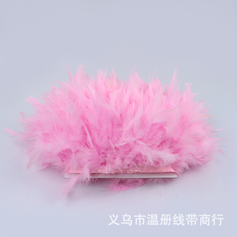 温册羽毛热卖火片布边创意多色火片布边演出服装辅料车载娃娃装饰详情图20