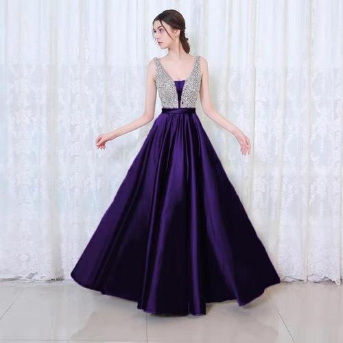 2018 AliExpress eBay New Sexy Off-the-Shoulder V-Neck Evening Dress Wish Amazon