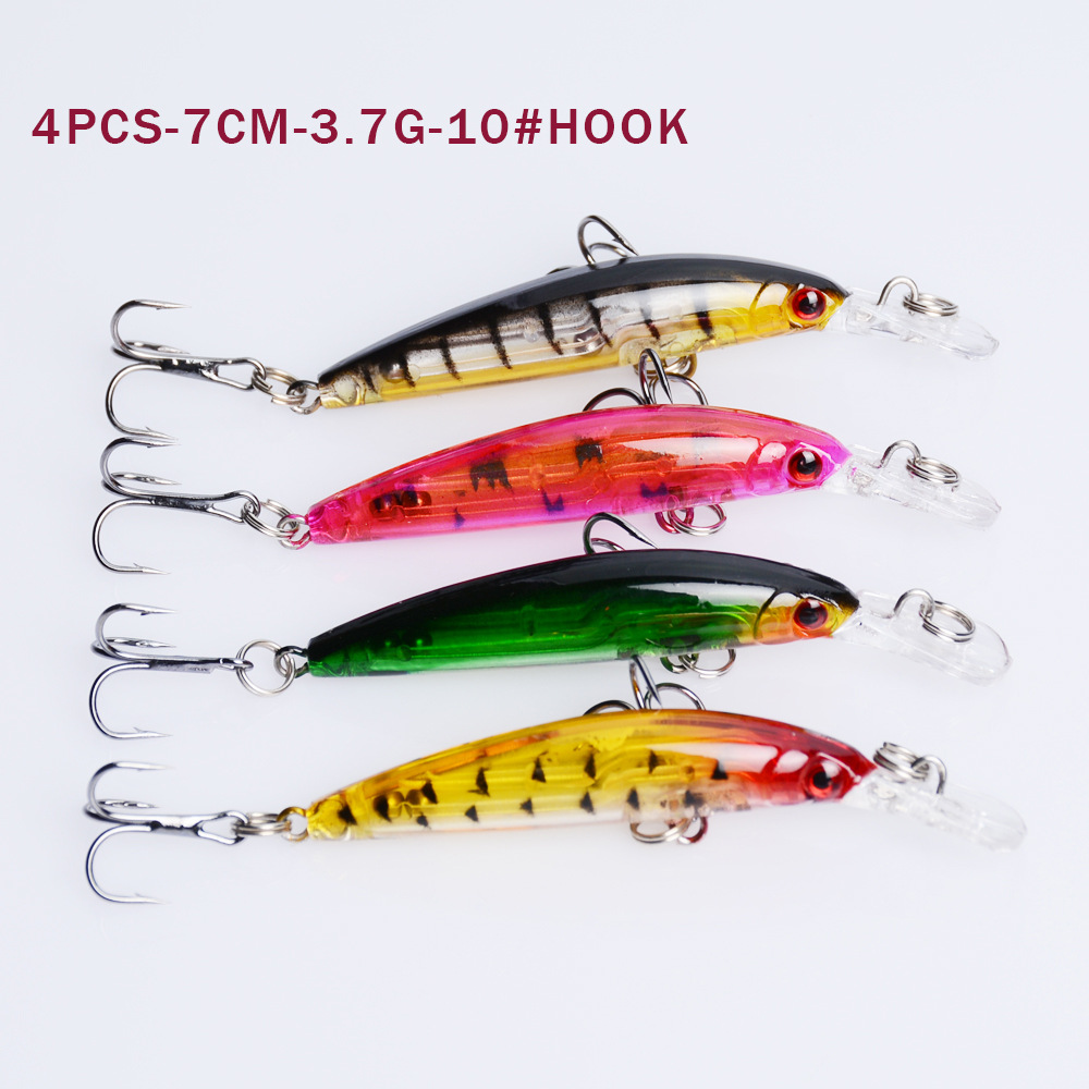 Sinking Minnow Lures Shallow Diving Minnow Baits Bass Trout Fresh Water Fishing Lure