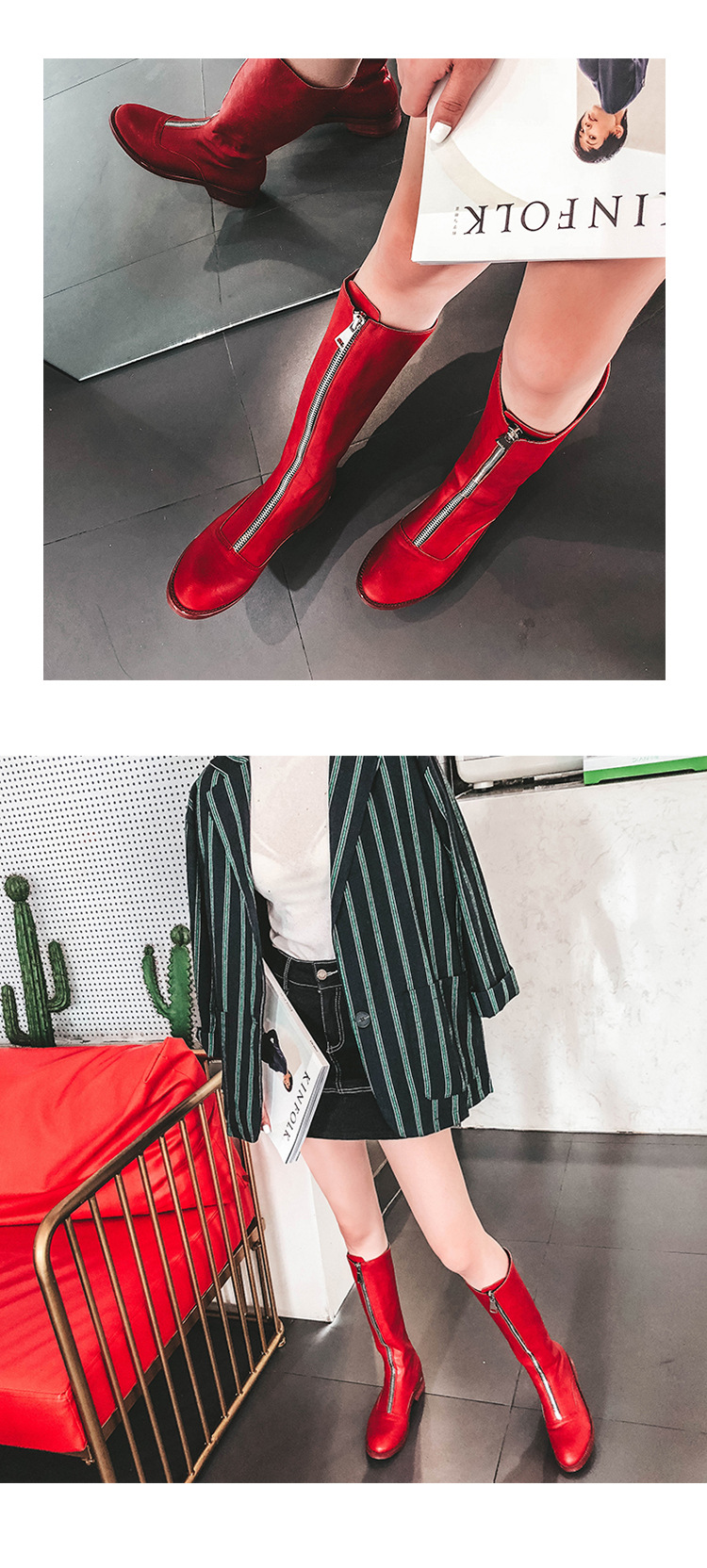 Bottes femme en En cuir - Ref 3355277 Image 26