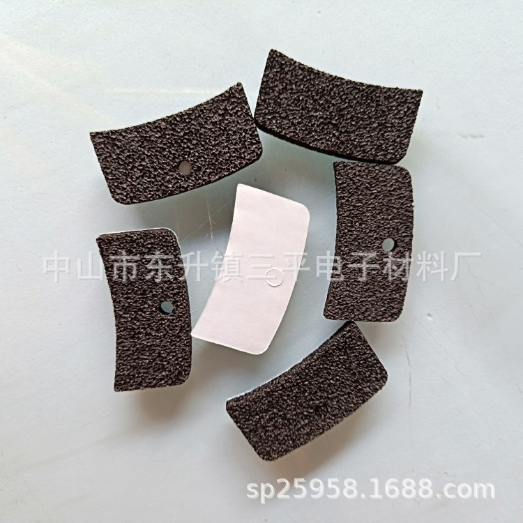 生产 单面带胶圆形自粘黑色防滑eva脚垫 减震缓冲家具海绵垫