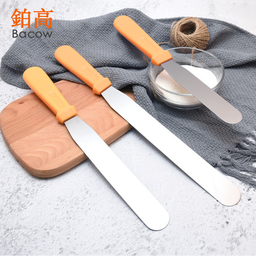 6-inch 8-inch 10-inch Stainless Steel Cream Spatula Baking Utensils DIY Baking Tools Cake Cream Scraper