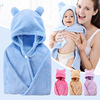 [Manufactor customized wholesale New Bath Towel 110*65 children Little Bear Supersoft Close baby Hooded Bath towel