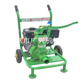 手推式抽水泵 四冲程汽油抽水泵 自吸泥浆泵图片