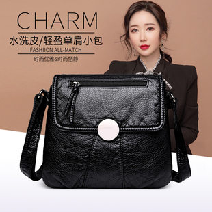 Shoulder bag, bag strap one shoulder for elderly for mother and baby, 2022 collection, Korean style, genuine leather, for middle age