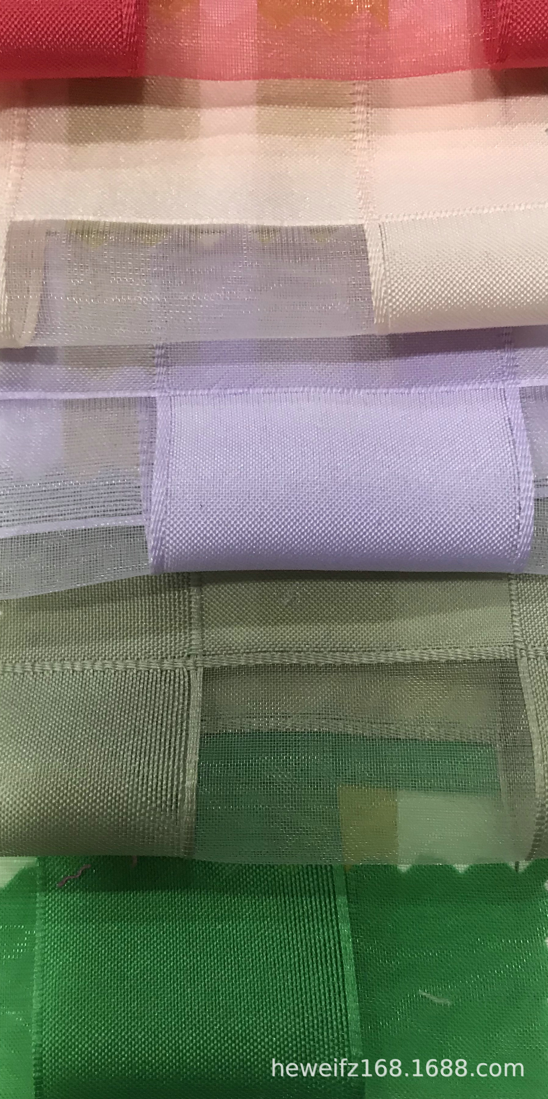 厂价直销F3038现货供应 欧根纱大格子雪纺 高档时尚服装雪纺面料