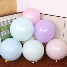 新浩气球 18寸圆形气球马卡龙色大号婚庆婚礼拍照装饰气球批发