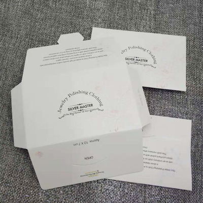 Silver cleaning cloth rectangle 6.5*10 Centimeter silver jewelry Wipe cloth Fleece Can be set LOGO Choose a color