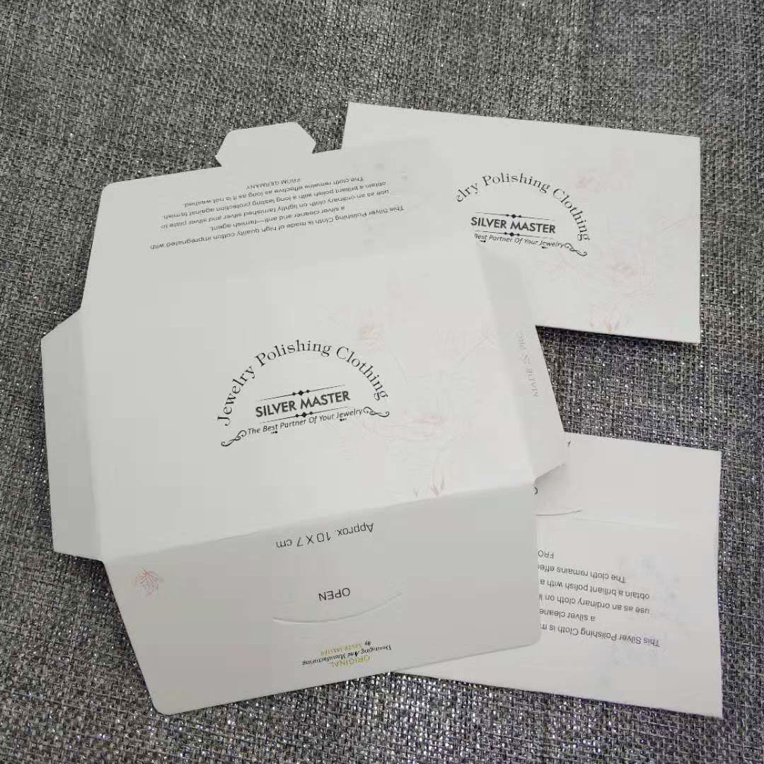 Silver cleaning cloth rectangle 6.5*10 Centimeter silver jewelry Wipe cloth Fleece Can be set LOGO Choose a color