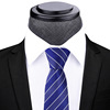 Quality black classic suit jacket, tie, cloth, 7cm, wholesale