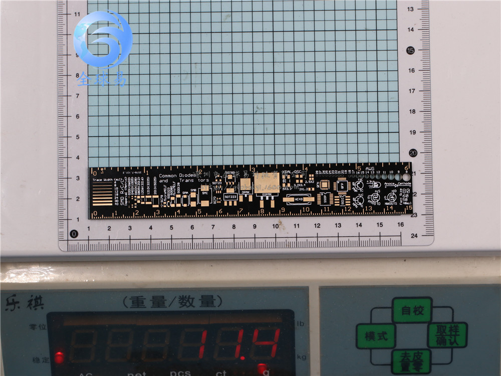 PCB Ruler PCB工程用尺 PCB封装单位 工程尺15CM 沉金工艺-阿里巴巴