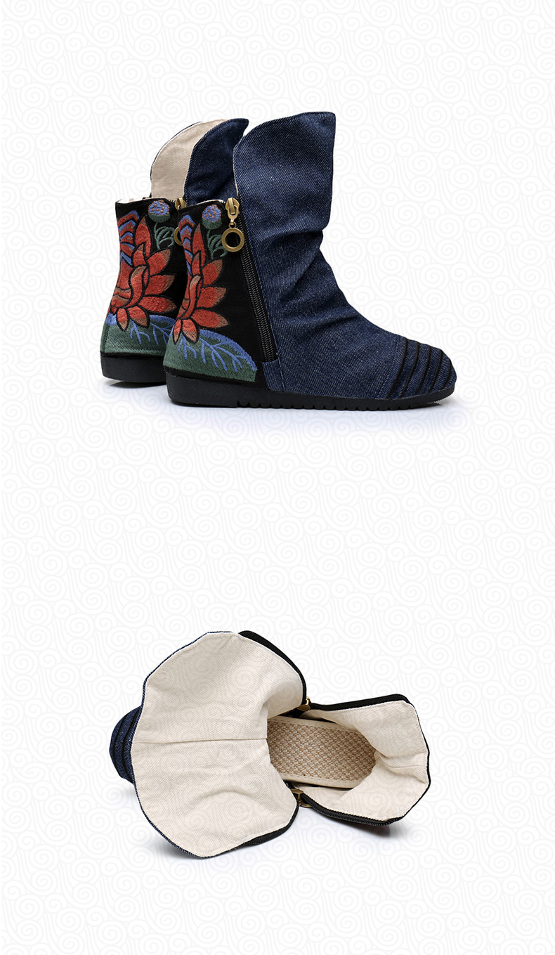 Bottes femme  BEIJING en Tissu de coton - Ref 3355527 Image 16