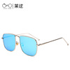 Fashionable sunglasses, retro metal retroreflective glasses solar-powered, 2018, Korean style