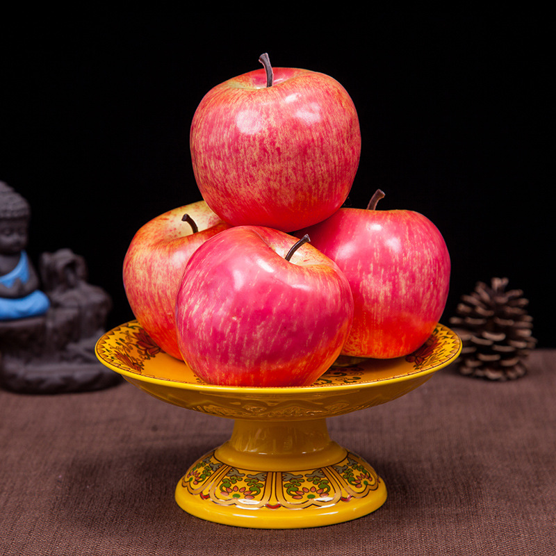 鳳雲飛佛具用品佛堂陶瓷果盤蓮花供果盤