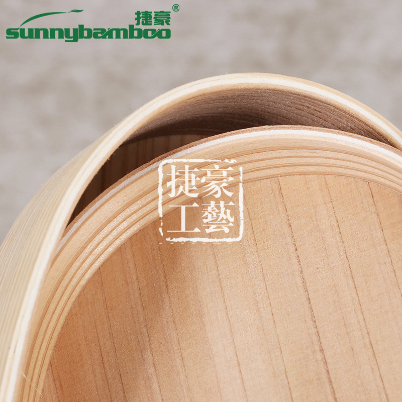 Hot-selling Japanese-style wooden single-layer bento boxes on Taobao, simple and creative wooden lunch boxes wholesale, and customizable food storage boxes detail image 11