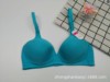 Small wholesale Domestic No trace cotton material Stainless steel support Cup Bras summer Smooth Underwear Black green lake