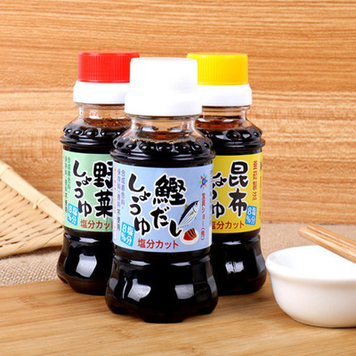 日本进口宝贝秀婴幼儿昆布蔬菜鲣鱼酱油低盐低钠一般贸易正规标签