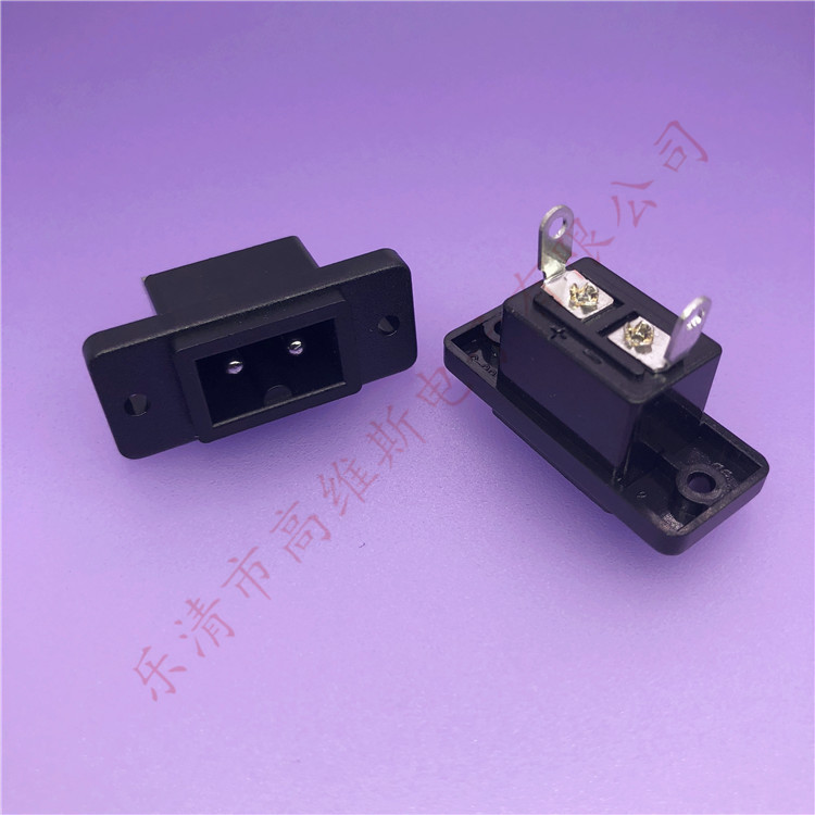 AC电源插座 AC-024 AC插座 实芯针小8字充电插座 固定式插座