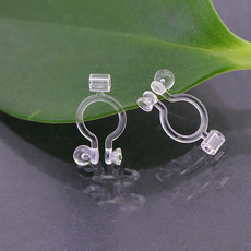 日韩流行树脂耳夹 无需剪耳针耳钉 耳针改耳夹转换器防过敏耳环