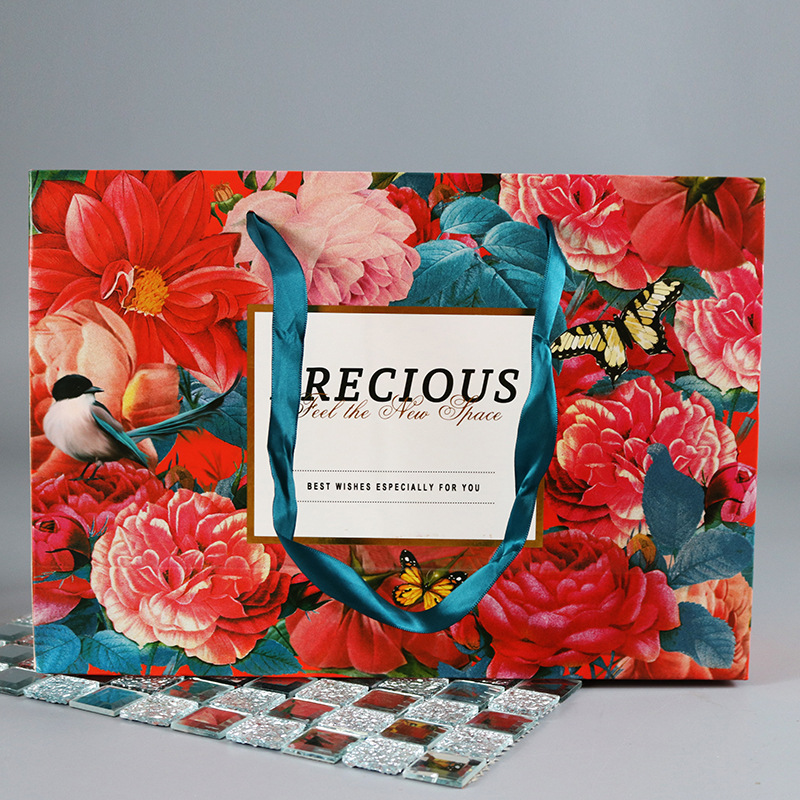 纸袋定做粉色手提服装袋白卡纸礼品包装袋印刷LOGO批发