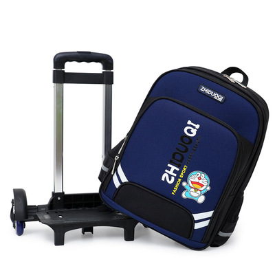 批发小学生书包儿童拉杆书包可定制印刷logo2-4-6年级校园双肩包|ms