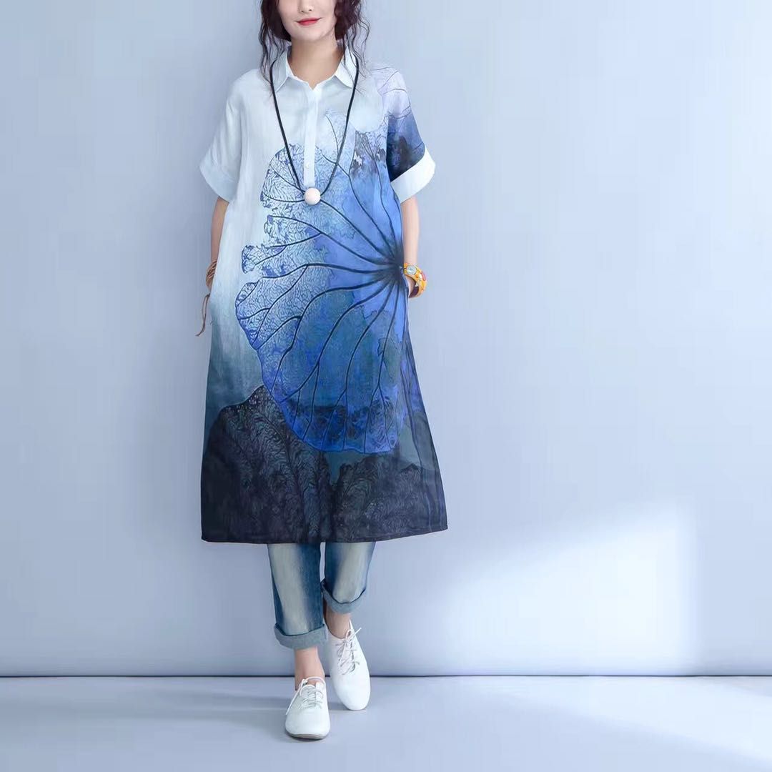 数码印花加工 2021印花面料  活性直喷 大花位定制 棉类面料