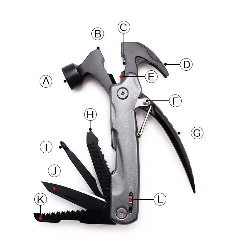 Couteau de survie en Acier inoxydable 2CR13Mov - Ref 3398798 Image 9