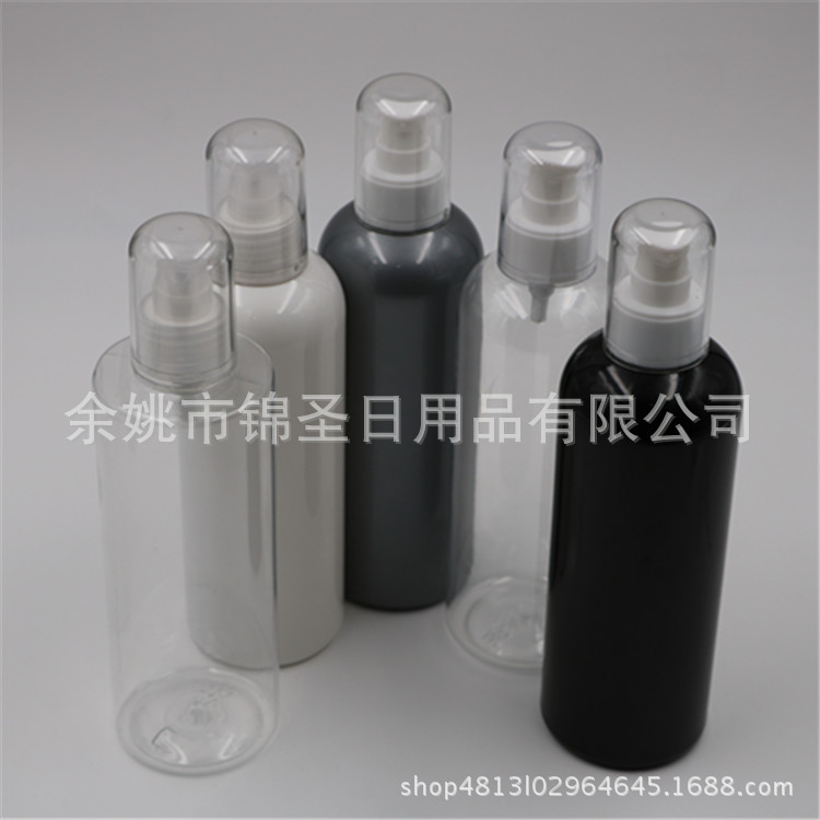 300毫升圆肩瓶鸟嘴乳液粉泵全罩AS鸟嘴乳液泵洗发水/沐浴露瓶