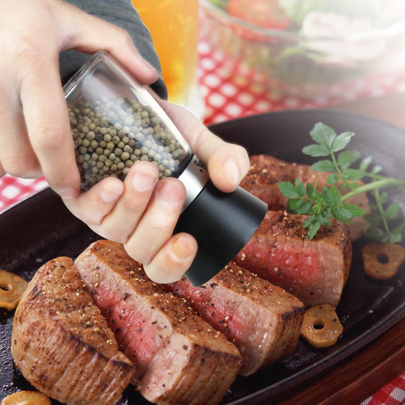 Molinillo de pimienta manual núcleo de cerámica negro pimienta molinillo de pimienta condimento caja de suministros de cocina hogar