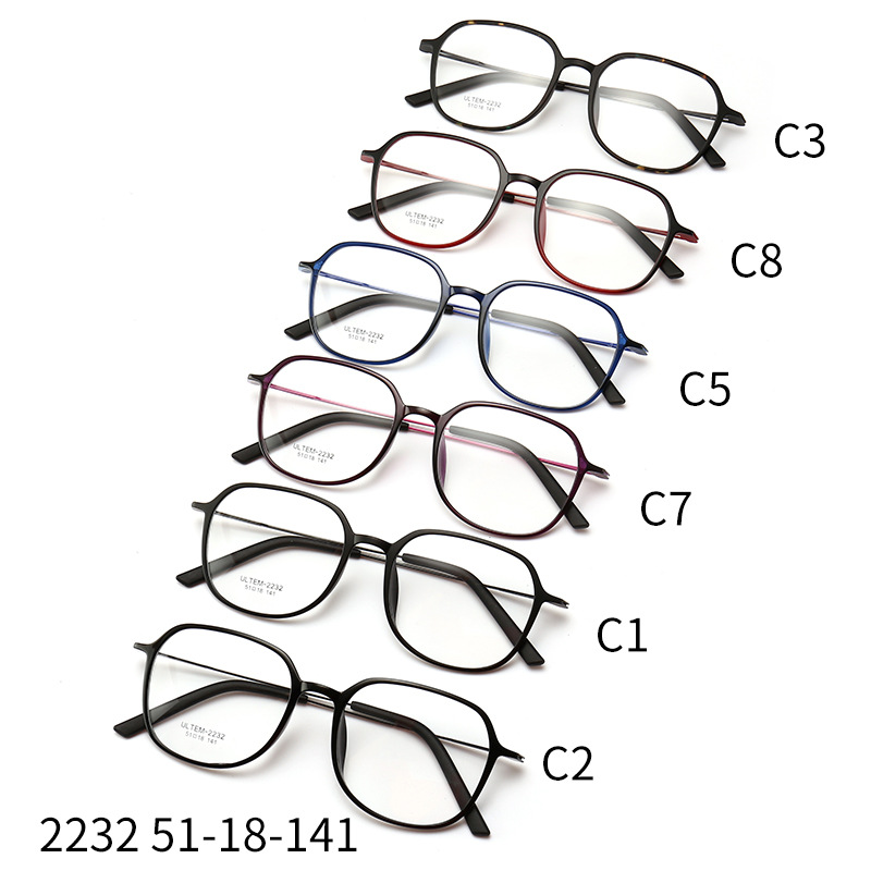 Los vidrios retro de acero plásticos ultraligeros enmarcan los vidrios de miopía de moda del estilo coreano de los hombres y de las mujeres enmarcan las gafas del marco completo de la cara pequeña