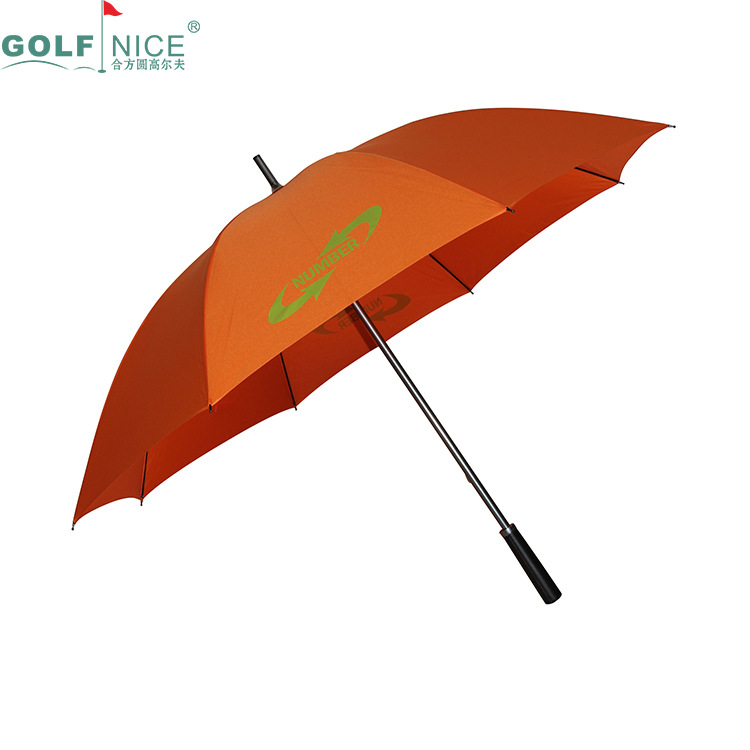 Golf umbrella customized logo30 automatic Straight Super large fibre monolayer Advertising umbrella