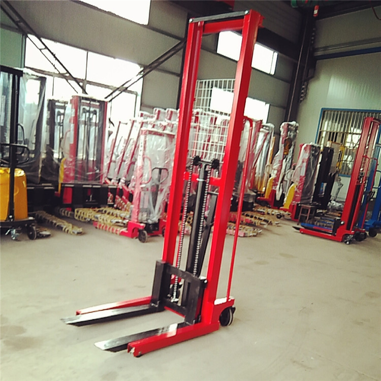 手动升高车 液压堆高车 液压堆垛机CTY1T升高1.6米