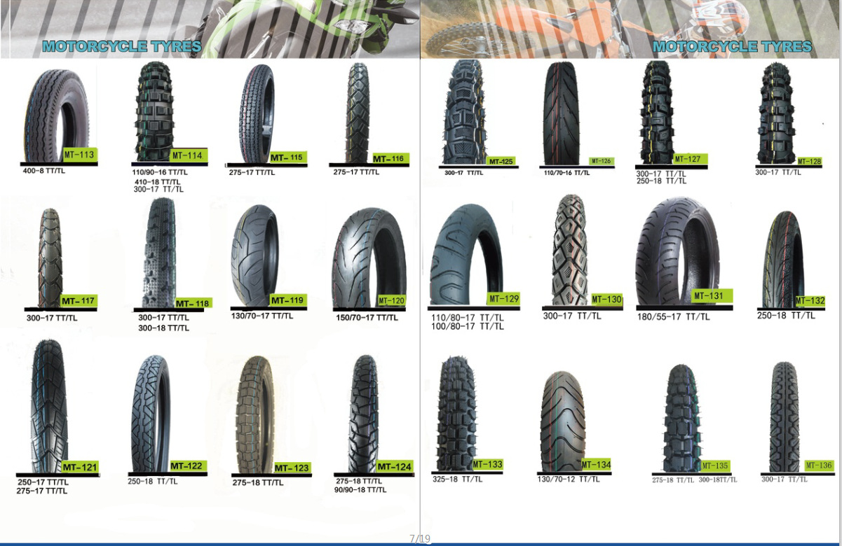生产出口摩托车轮胎、外胎、内胎