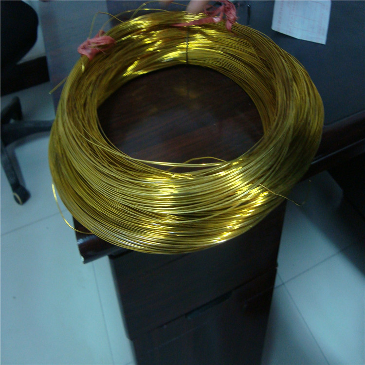 浙江插脚片用1.5*6.3 H62黄铜扁线 H65黄铜圆丝 黄铜丝