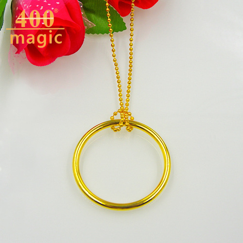 Big Magic Knot Large Tomorrow Ring Gold Silver Street Stall Toy Children's Magic Props Magic Toy
