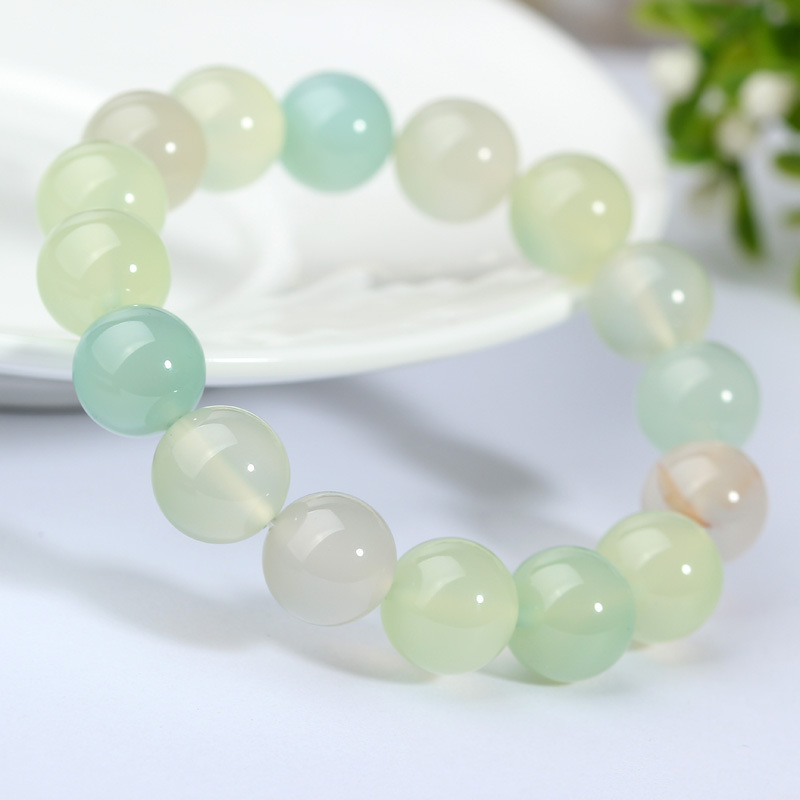 Small Fresh Apple Color Agate Bracelet Crystal Jewelry Women's Bracelet Send Mom Birthday Jewelry