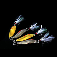Lure spinnerbait wholesale with blood grooves, feather hooks, leech-style lure spinners, long-casting metal lures, and fish-shaped bait.