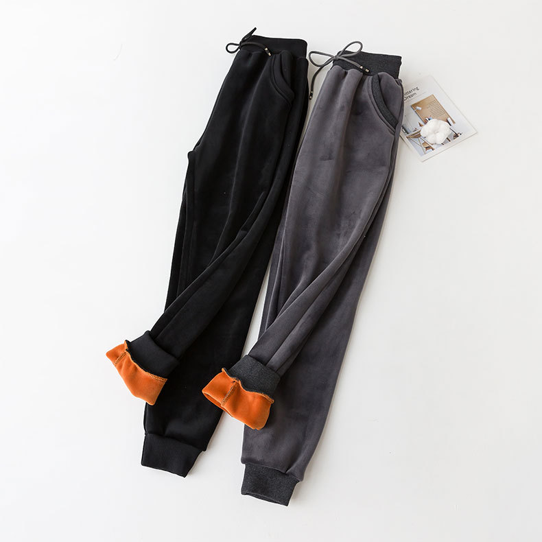 金丝绒哈伦裤_24