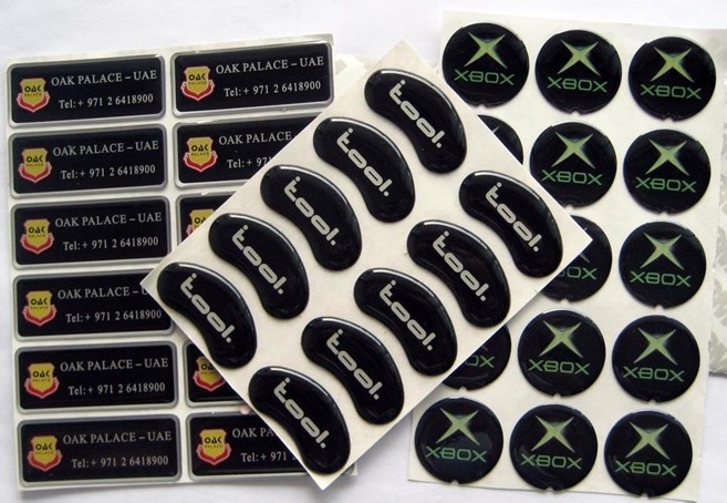 滴胶滴塑标牌标签 滴塑商标车标不干胶印刷金属标贴厂家订做订制