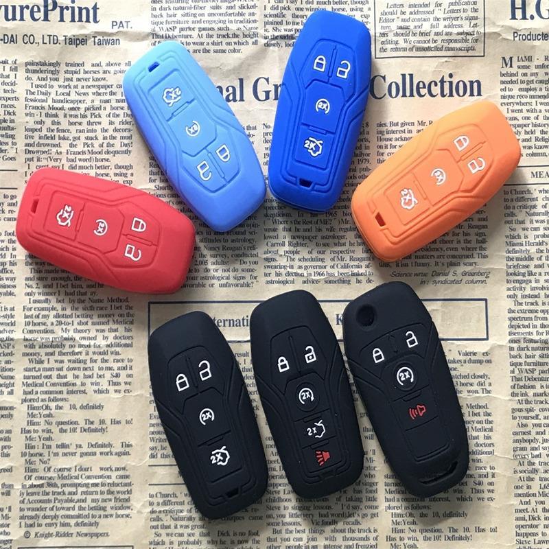 New Mustang sharp World Explorer Taurus Mustang silicone key case remote control bag modification