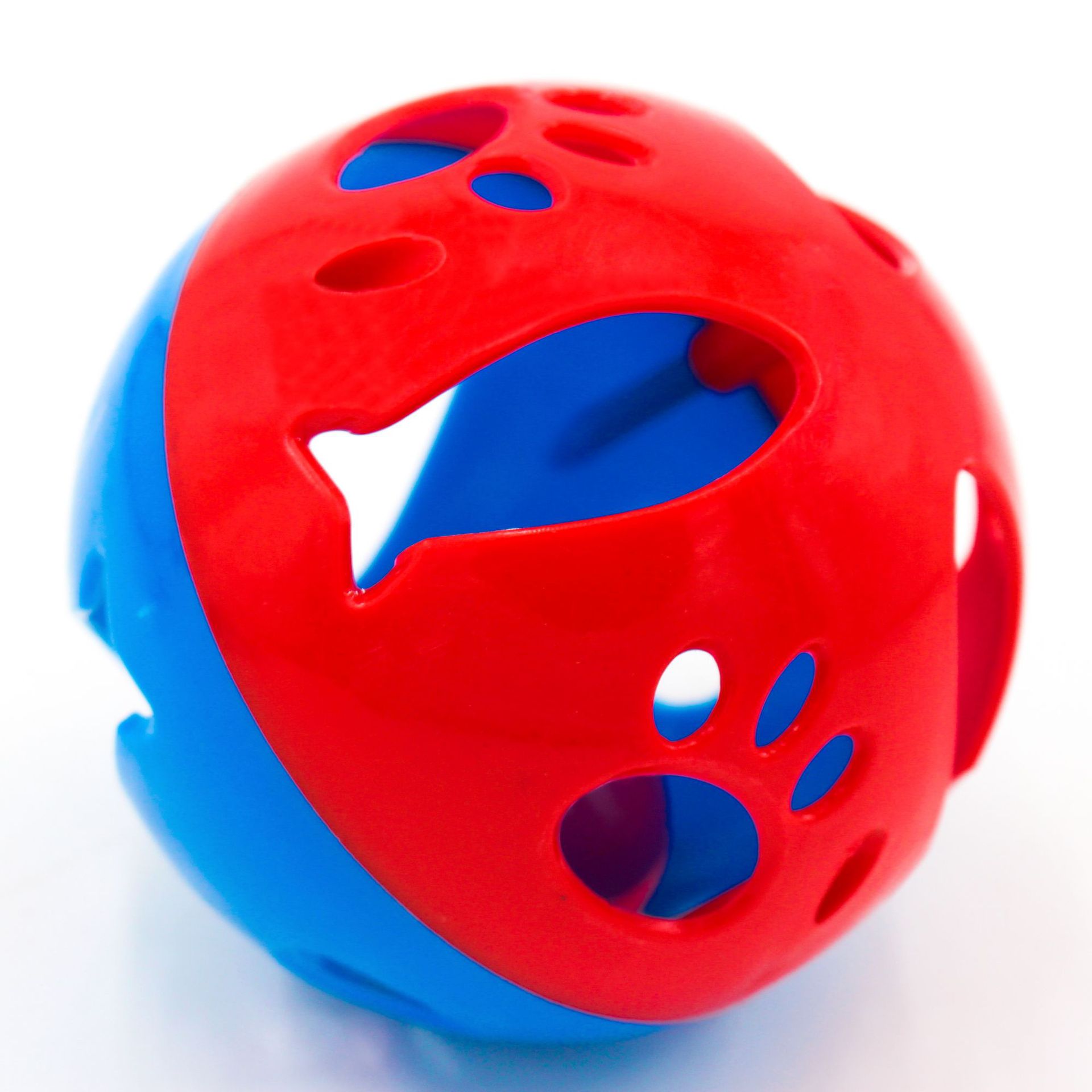 Bola de juguete para mascotas 10,5 CM gato juguete de plástico Bola de campana perro esférico suministros de juguete