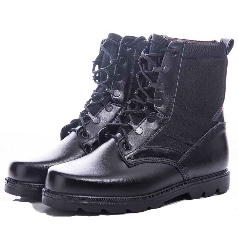 07作战保安军靴作训鞋男作训靴作战靴黑色战术靴厂家批发|ms