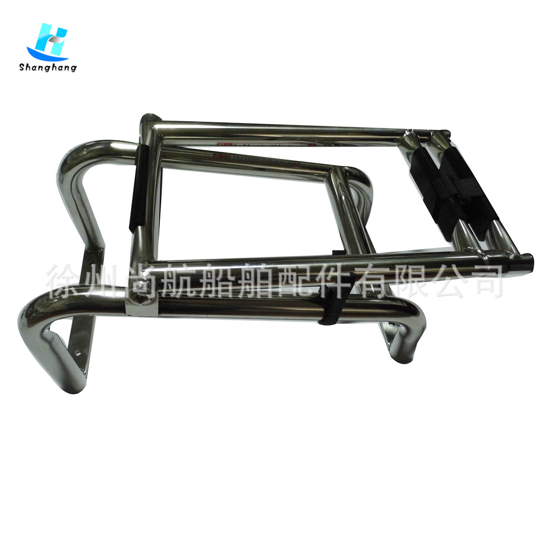 船用五金 304不锈钢3节梯子 3节折叠梯 三节伸缩梯 甲板梯