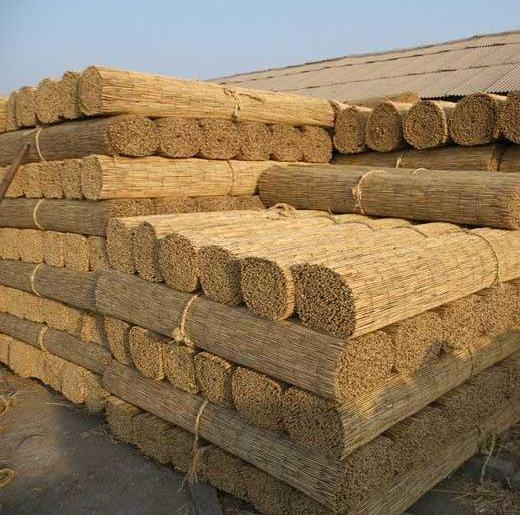 芦苇帘子隔断草席遮阳竹装修装饰农家院工程碳化装修工程帘农家乐