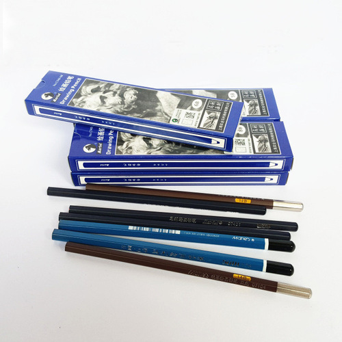 Marley Pencil Sketch Soft Medium Hard Charcoal Pen 2B4B6B10B Drawing Painting Beginner Sketch Pencil 12B14B