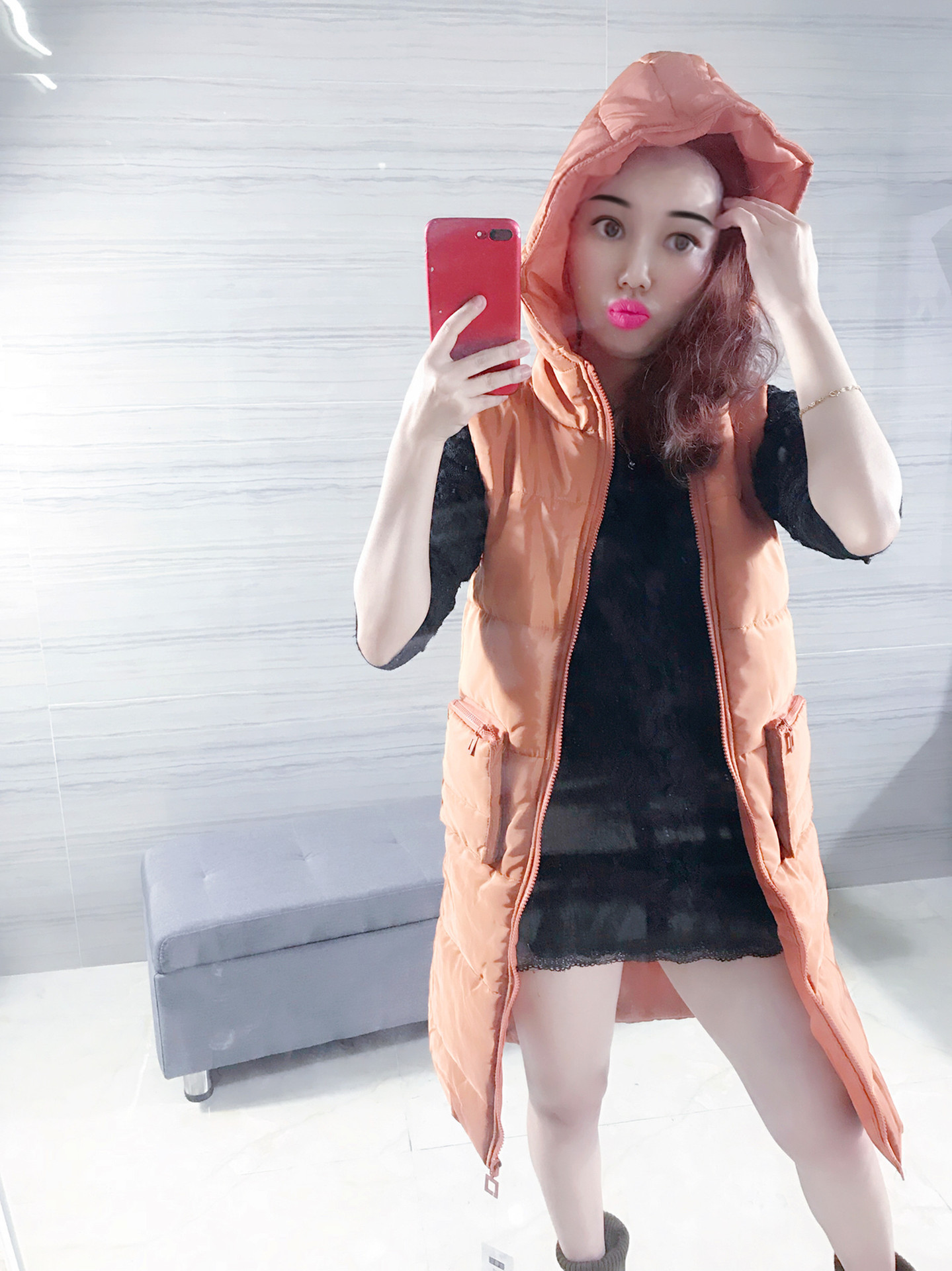 Gilet femme en Mélange de coton - Ref 3317808 Image 15