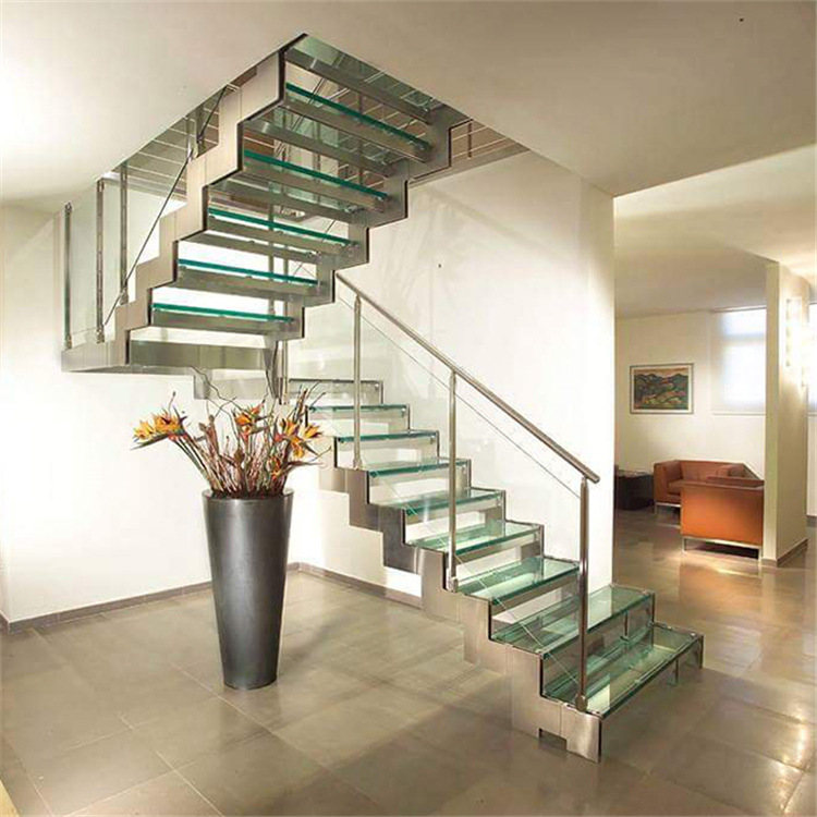 如何选择合适的钢梁支撑楼梯室内楼梯跃层楼梯阁楼楼梯玻璃踏步楼？