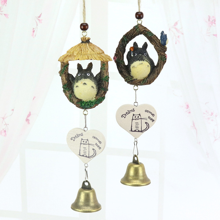 日式Zakka猫树脂风铃 创意家居挂件礼品 树脂工艺品批发