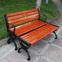 洛陽公園椅 塑木座椅 戶外長椅公園椅定制 防腐木座凳 公共排椅